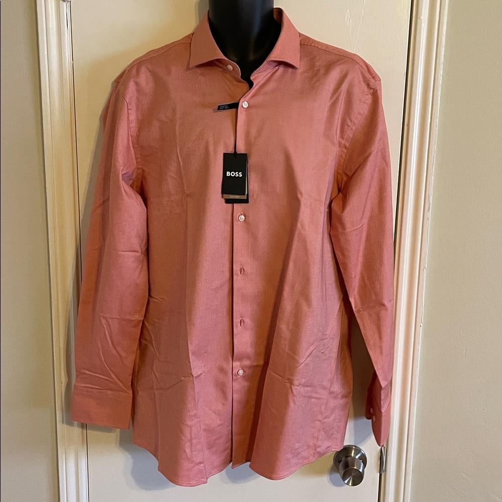Hugo Boss Dark Orange Long Sleeve Shirt